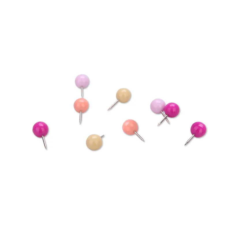 Никогда не розовый цвет push штифты Металлические Кнопки пальцем pushpin Thumbtack