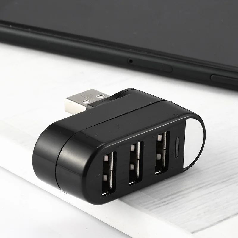Мини 3 порта USB 2 0 вращающийся сплиттер адаптер концентратор для MacBook PC ноутбук