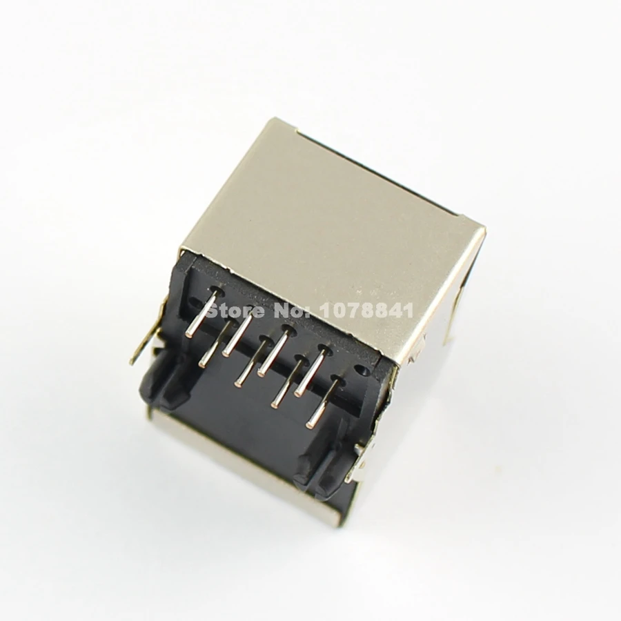 10 шт. RJ45 металлический 8 Pin правый угол гнездо платы разъем|connector rj45|connector 10connector board