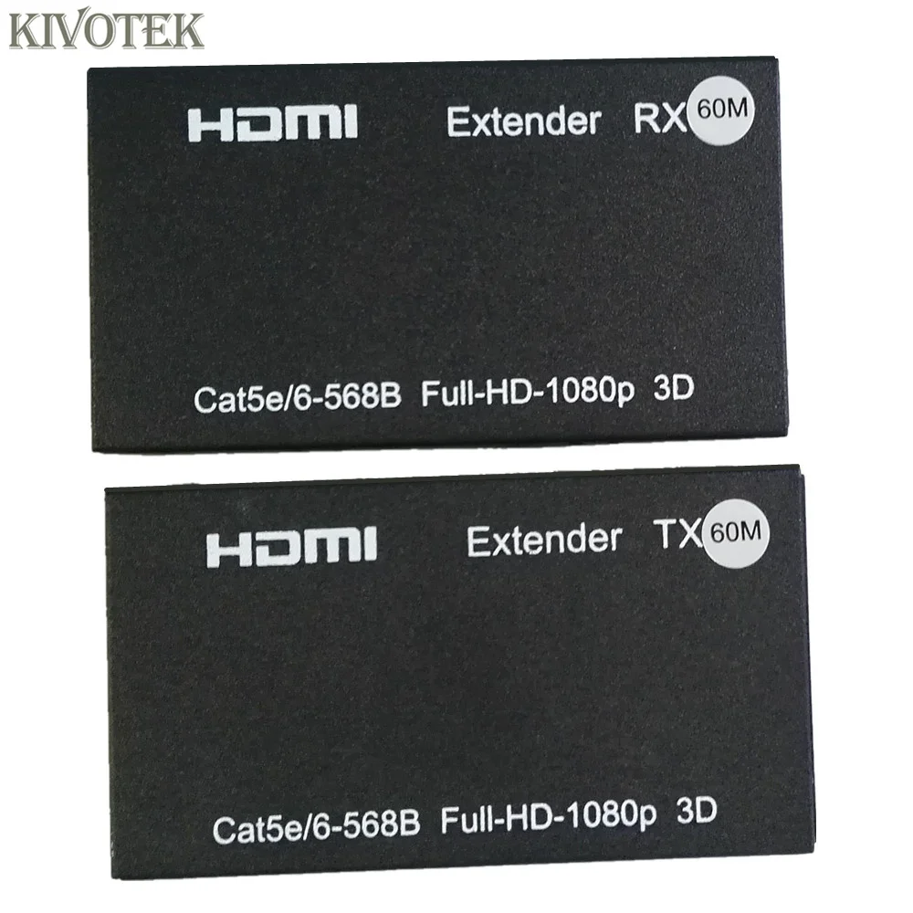 60 м HDMI расширитель трансивер передатчик/приемник по одной кошке 5E/6 поддержка 3D
