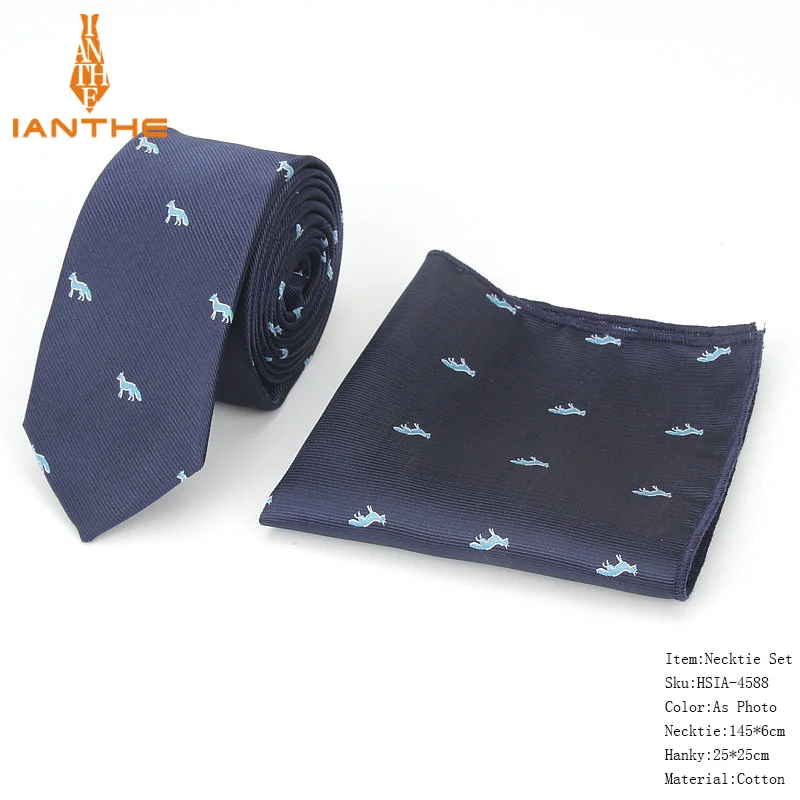 Мужской клетчатый галстук на шею из полиэстера и жаккардовой ткани с милыми