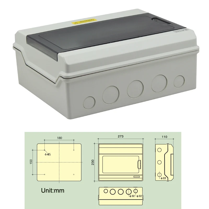 12-ходовой клеммный блок проводки IP65 водонепроницаемый электрический