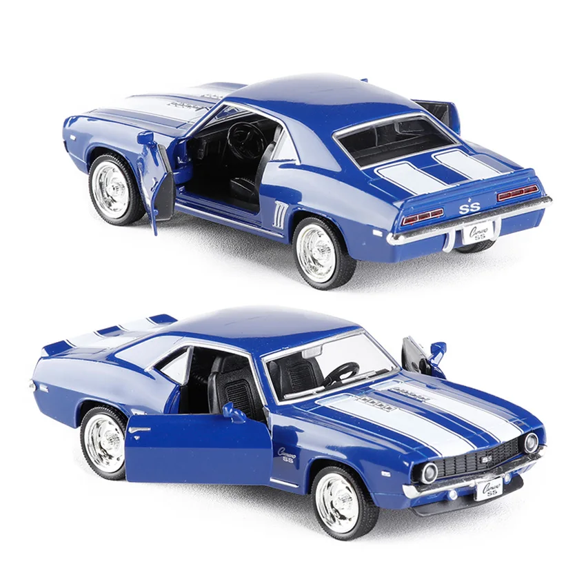 1:36 R city 1969 SS Chevrolet Komaro винтажный автомобиль ретро велосипед игрушечные автомобили