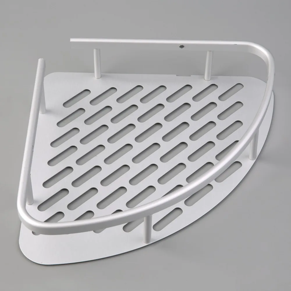 1 шт. алюминиевый душевой настенный угловой держатель для полки ванной комнаты