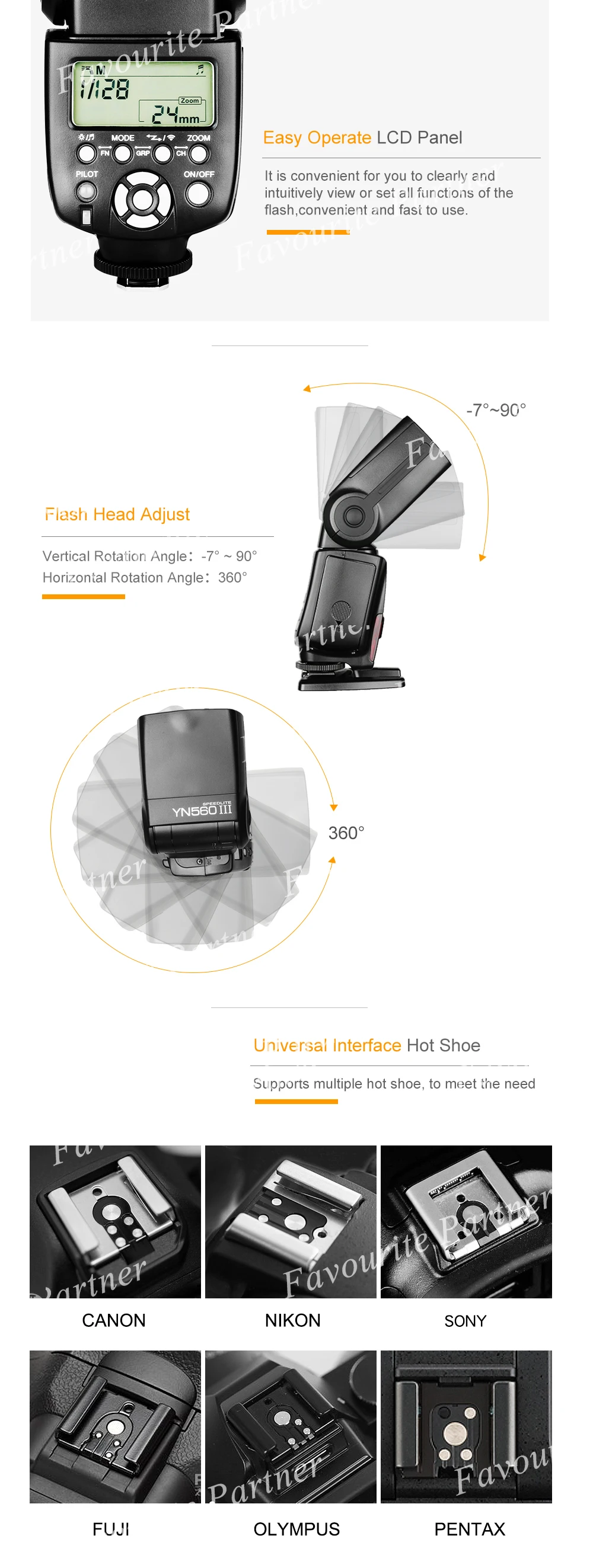 Yongnuo YN560III вспышка Speedlight Беспроводной запуска Горячий башмак универсальная вспышка для Canon/Nikon/Pentax/Olympus Panasonic sony