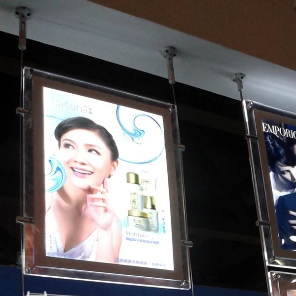 A2 собственности светодиодные оконные Дисплей акриловый светильник ing панелей