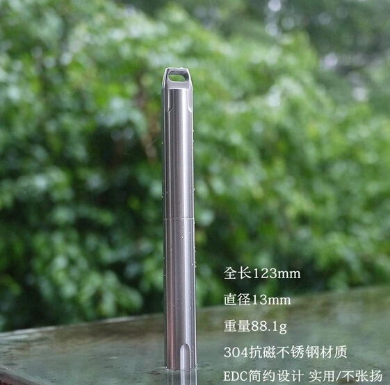 EDCGEAR CNC тактическая ручка 4 8 &quotстальная брелок для ключей выживания EDC инструмент