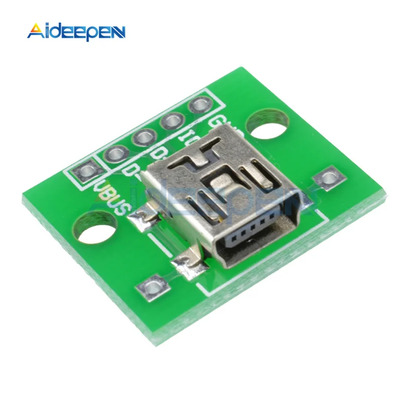 2 шт./лот мини USB на 54 мм преобразователь адаптер печатная плата для DIY блока