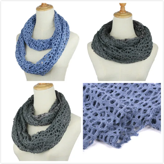 2019 зимний шарф кольцо женские вязаные шарфы бесконечности теплый шейный платок