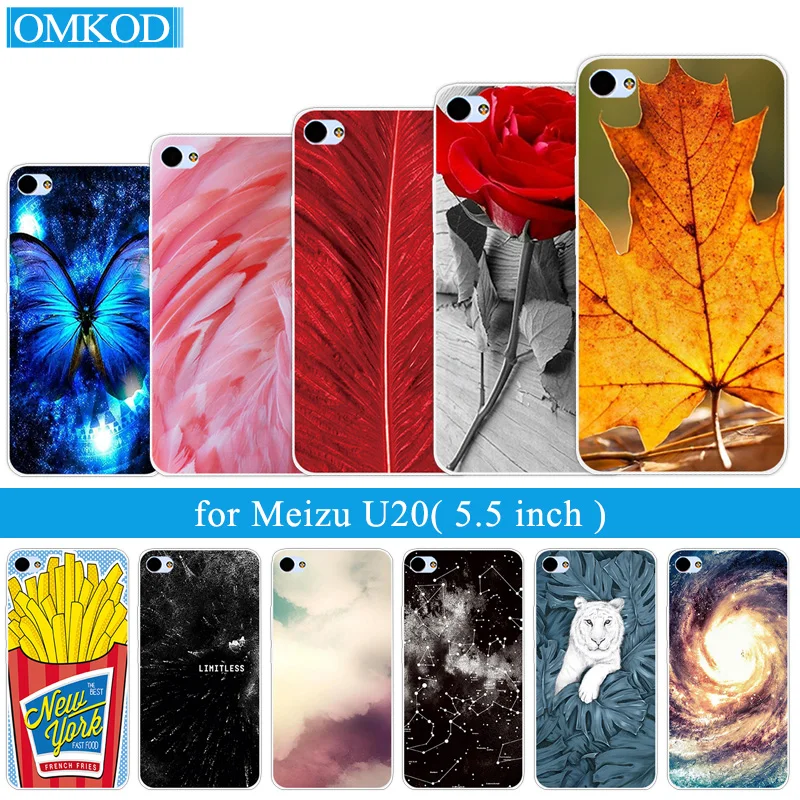 Силиконовый чехол для Meizu U20 U 20 мягкий защитный из ТПУ Meilan 5 дюймов чехлы телефонов