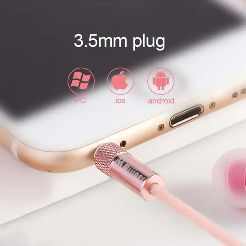Langsdom M430 наушники-Вкладыши Металлические Наушники Super Bass Стерео Наушники Наушники с Микрофоном 3.5 мм Вкладыши для Мобильного Телефона MP3