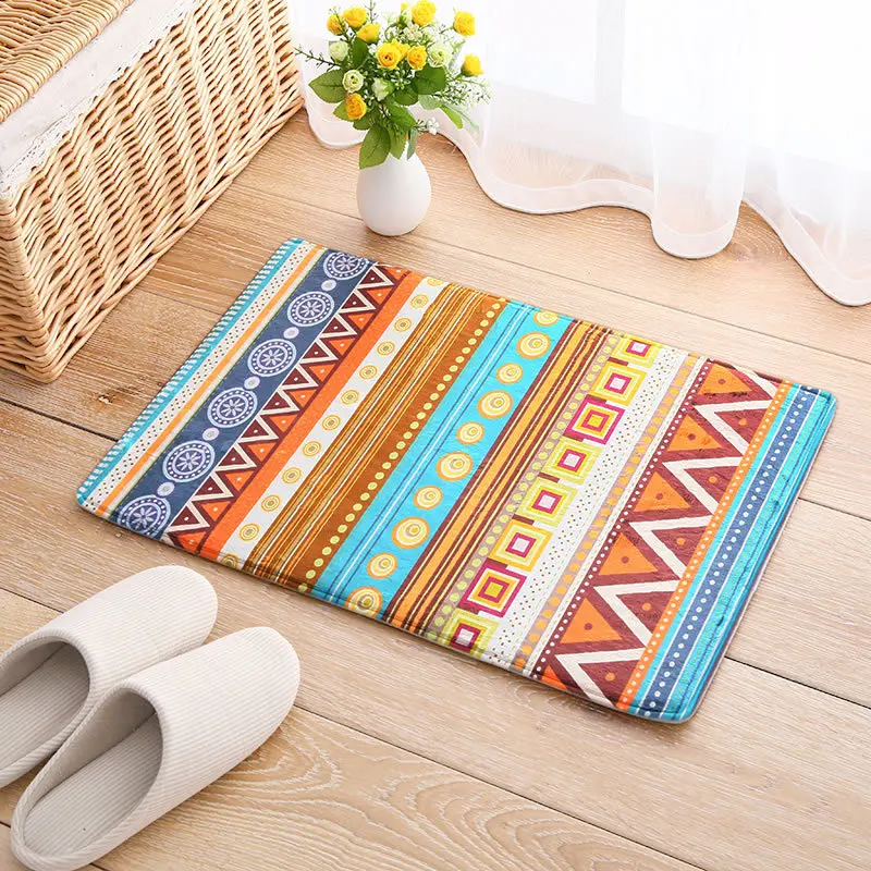 Красивые персидские коврики геометрические полосатые художественные флисовые