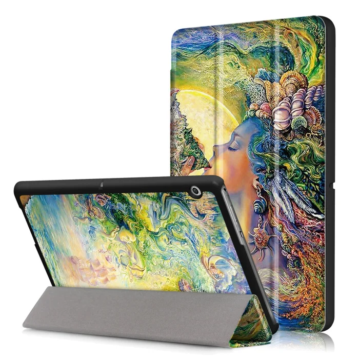 Чехол для huawei MediaPad T3 10 AGS-L09 AGS-L03, 9,6 дюймов, чехол для планшета Honor Play Pad 2 9,6, тонкий флип-чехол из искусственной кожи+ пленка+ ручка