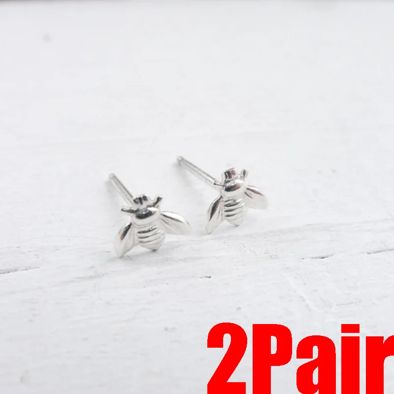 2 пары насекомых ювелирные изделия простой для женщин девушки серьги пчел пчелы