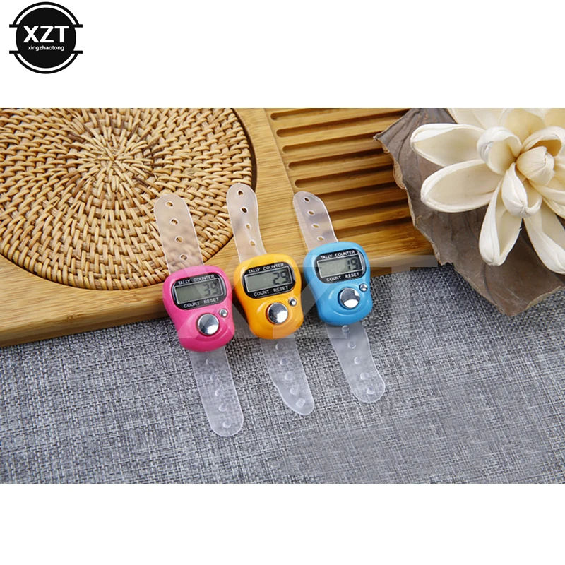 Цифровой ЖК дисплей 5 цифр электронное ручное кольцо для гольфа вязанные строчки