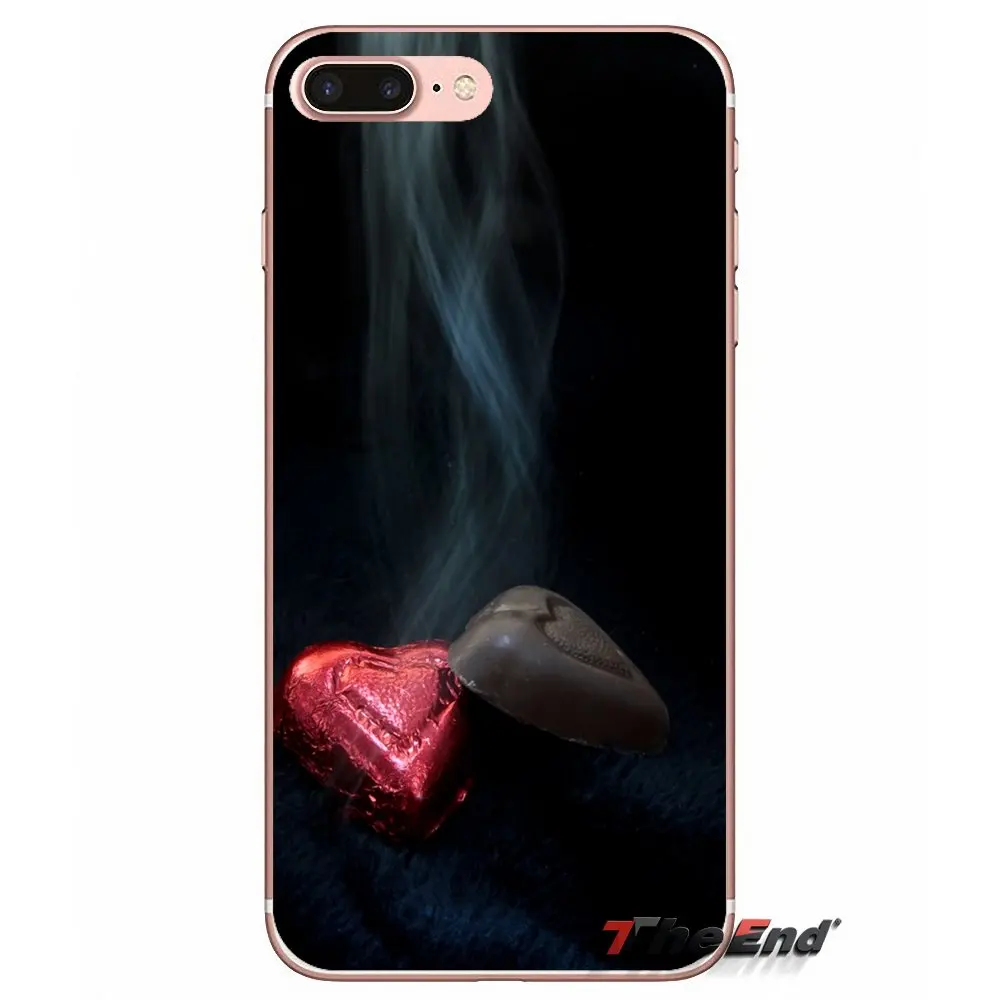 &quotЛюбящим сердцем&quot дым ультратонкий резиновый чехол Чехол для samsung Galaxy S2 S3 S4 S5