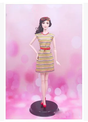 Одежда для кукол; платье; модные костюмы для кукол BB 1:6; BBI363 - Цвет: FZ a dress only