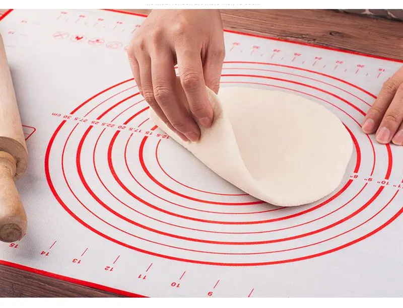 Baking Tool High Temperature Resistance Kitchen Kneading Pad Surface Mat Large Anti Slip Rolling Plate Silica Pad