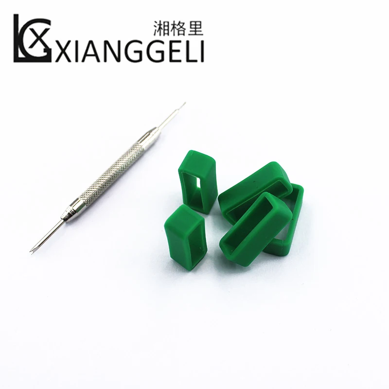 5 шт. темно зеленые силиконовые ремешки|Ремешки для часов| |