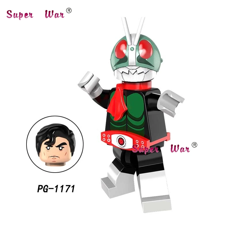 Одиночный EVA Masked Rider Baltan Seijin Kamen Rider V3 мазингер Z Beast King Golion Voltron Ultraman строительные блоки игрушки - Цвет: pg1171