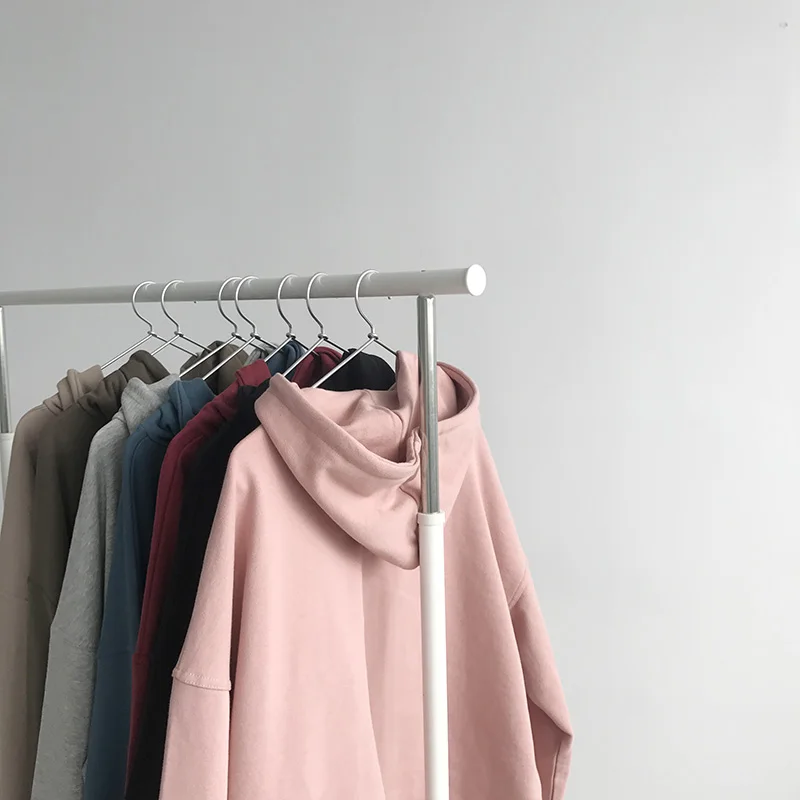 Однотонная простая Базовая Толстовка Оверсайз|Женские толстовки и свитшоты| |