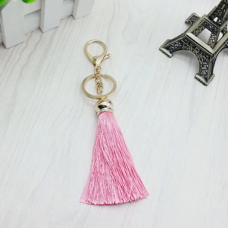 Новинка шелковая искусственная Милая брелок для автомобиля-шелковая женская