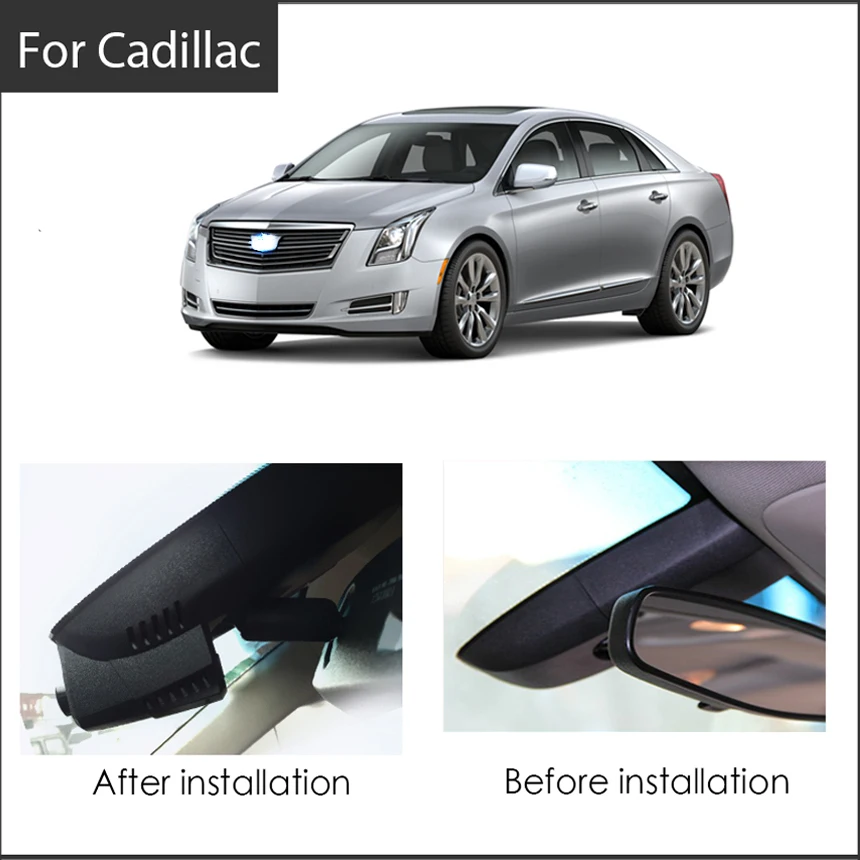 Для Cadillac XTS 2014 2015 2016 2017 (от низкой до средней) Автомобильный видеорегистратор с Wi-Fi