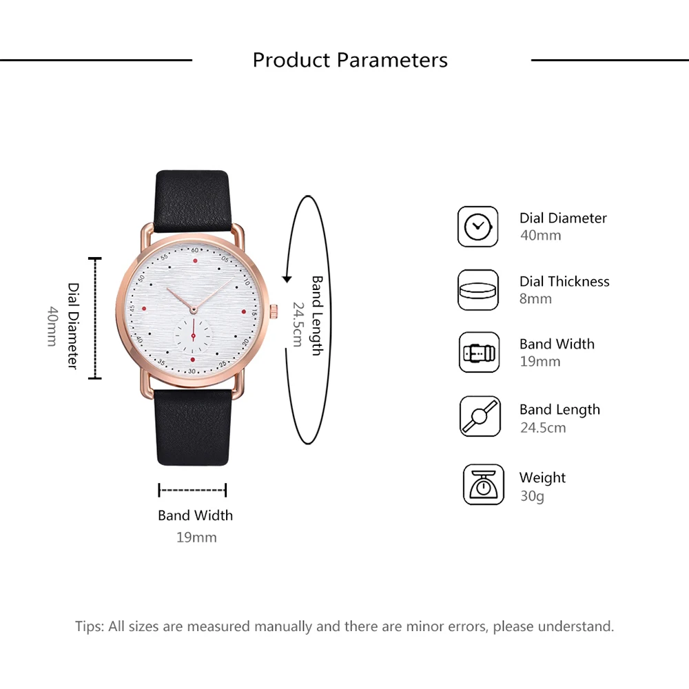 Модные повседневное Бизнес наручные часы кварцевые 2019 новый для мужчин PU группа