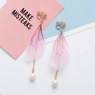 Женские серьги-клипсы с бантом крылом бабочкой облаком звездой сердцем |