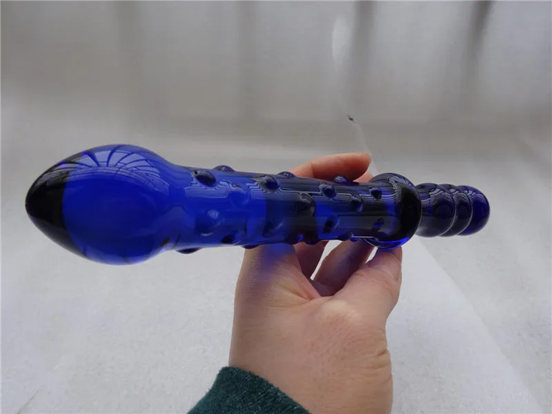 Длинный Хрустальный фаллоимитатор стеклянный двойной пенис анальные игрушки Pyrex