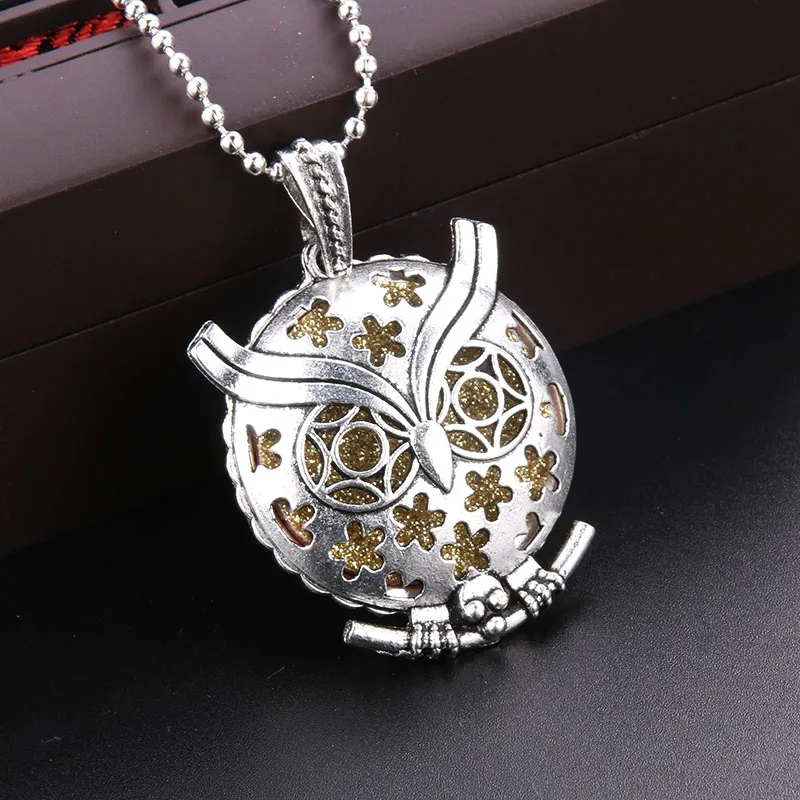 1 шт. Арома диффузор ожерелье Открытый Античный Винтаж Медальоны кулон Духи