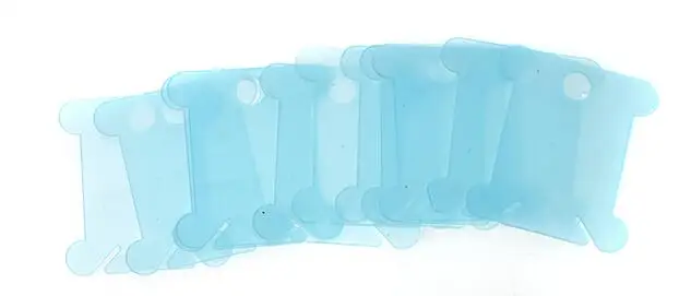 Blue 100 шт пластиковая нить для вышивки бобины для ниток для рукоделия крестиком пластиковый держатель для хранения ручной вышивки обмотки AC039 - Цвет: Blue