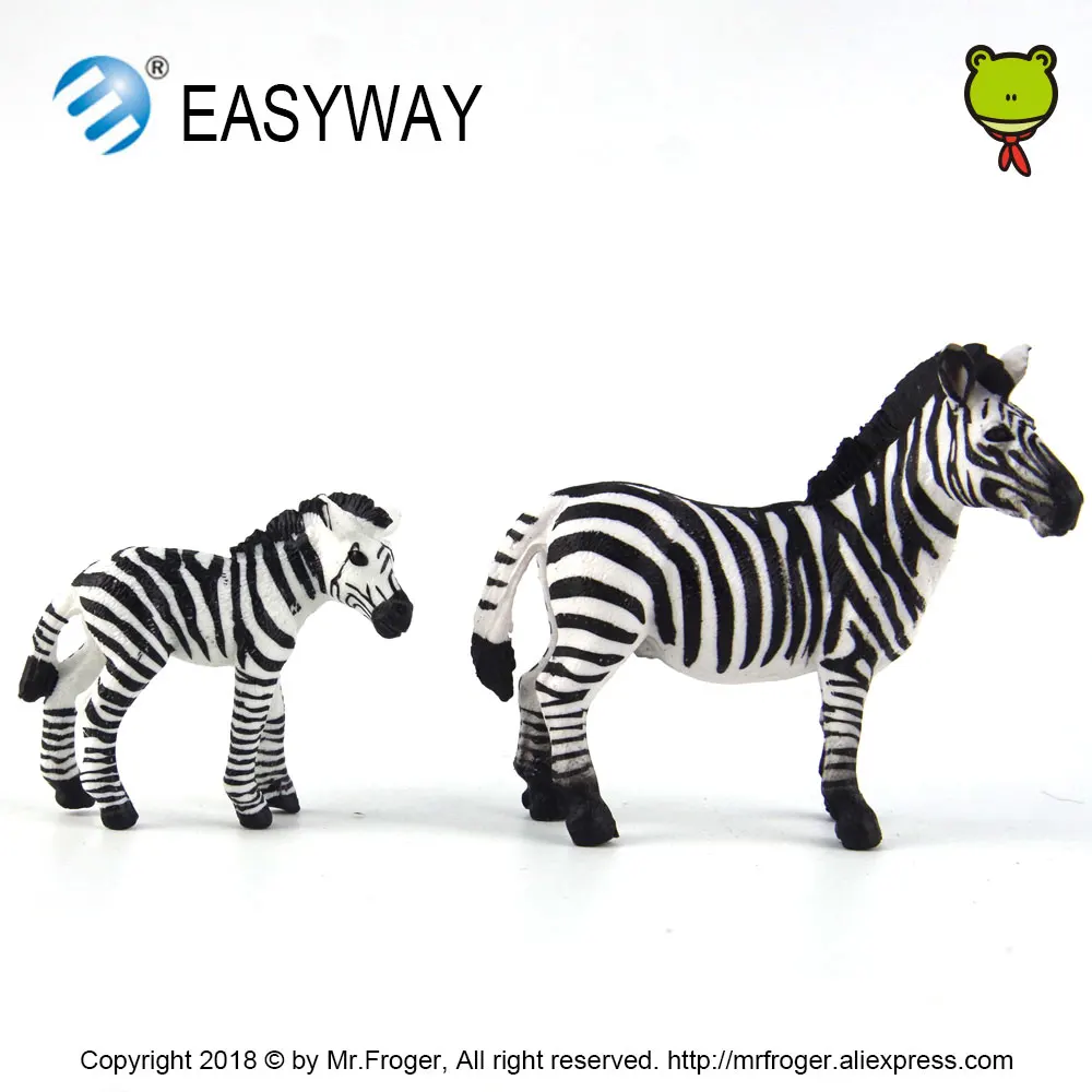 EASYWAY реальная жизнь зебра модель животного детский зоопарк подарок мини детские