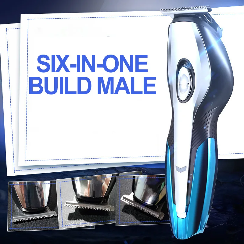 6 и 1 Мужская моющаяся перезаряжаемая электробритва электрическая бритва для