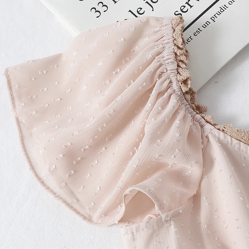 Женская одежда пикантные Corp Топ Дамы Повседневная оборками рубашки летние