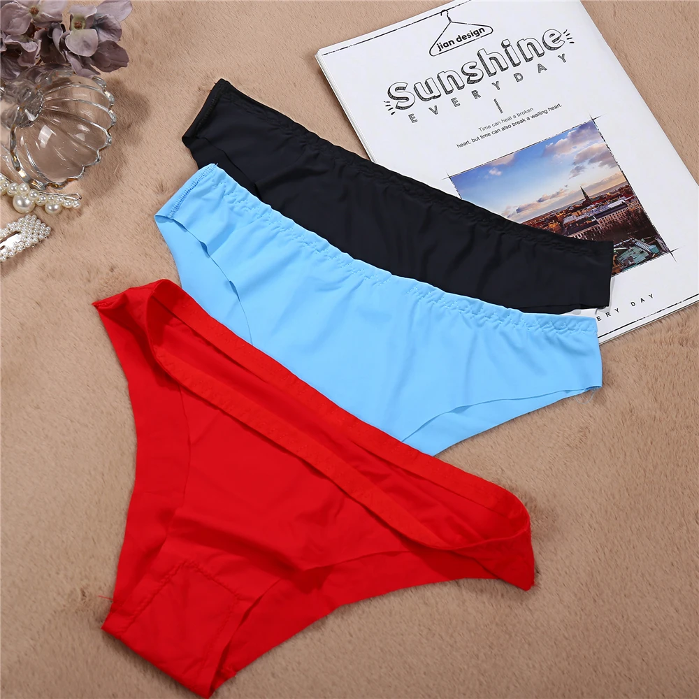 3 шт. Новый Нижнее белье женские трусики нейлон Мода кружевные кружево пикантные