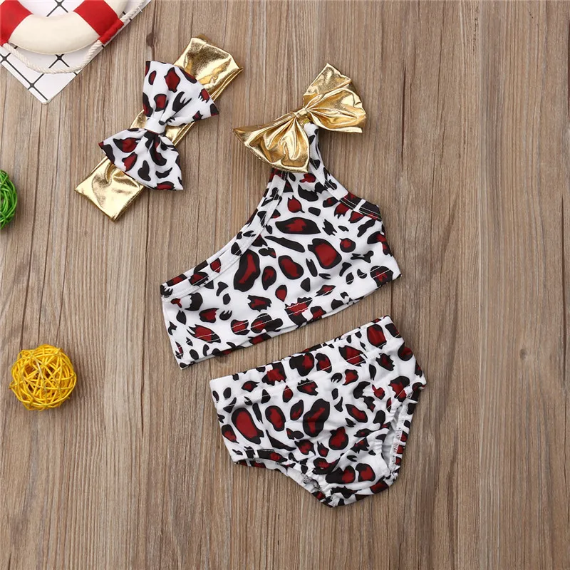 Комплект из 3 предметов для новорожденных и маленьких девочек купальник с