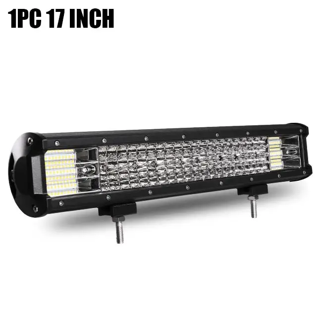 1pc 17 inch combo Светодиодный бар 4/7/12/17/20/22 дюймов светодиодный светильник бар светодиодный рабочий светильник для вождения Offroad Лодка автомобиль тягач 4x4 внедорожник ATV 12V 24V - Цвет: 1pc 17 inch combo
