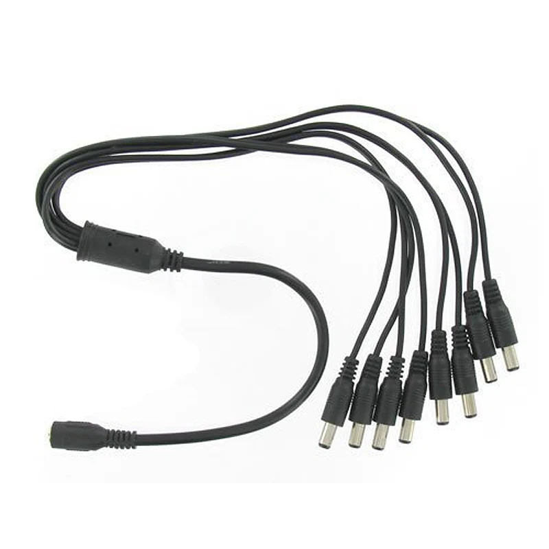 Video Surveillance Power Cable 1 to 8 Way DC Splitter CCTV for Security Cameras POE cctv tester | Безопасность и защита
