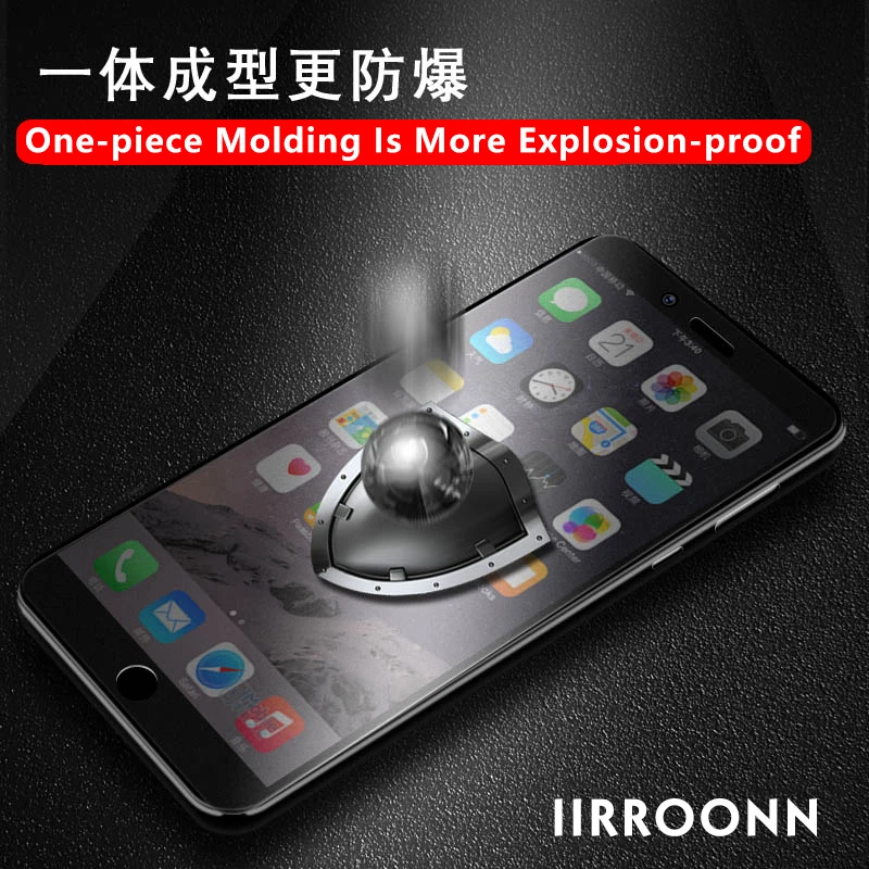 2 шт./лот матовое закаленное стекло для iphone 6 s plus Защита экрана IIRROONN матовая