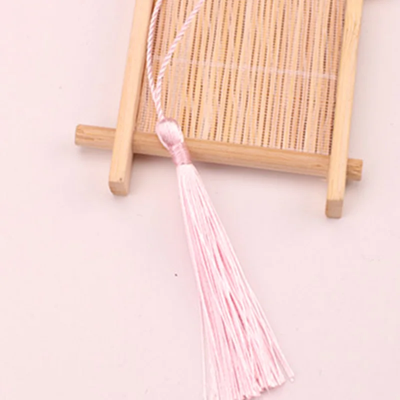 10 шт 8 см кисточки для ювелирных изделий diy ключ кисточки шелк бахрома отделка для штор Закладка с кисточкой кулон - Цвет: 2