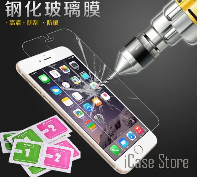0 3 мм 9H протектор экрана из закаленного стекла для Iphone 4 4s 5 5S 6 6s Plus Защитная пленка