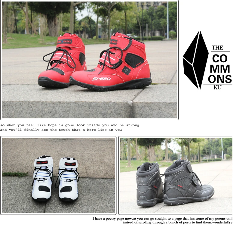 Мотоциклетные ботинки профессиональная обувь для скоростных гонок красного