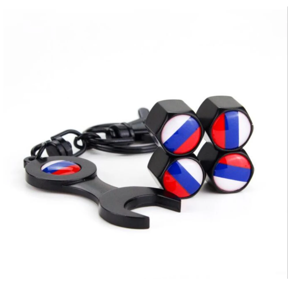 4 шт. флаг России содержит три цвета белый синий красный автомобиль колесная шина