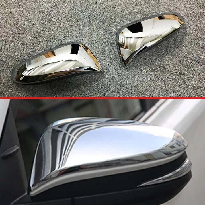 Для TOYOTA VOXY/NOAH R80 2018 2019 ABS хромированные дверные боковые зеркала отделка зеркало