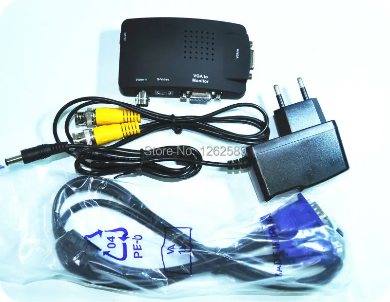 1 компл. AV S-Video RCA Композитного Видеосигнала для Портативных ПК VGA TV конвертер
