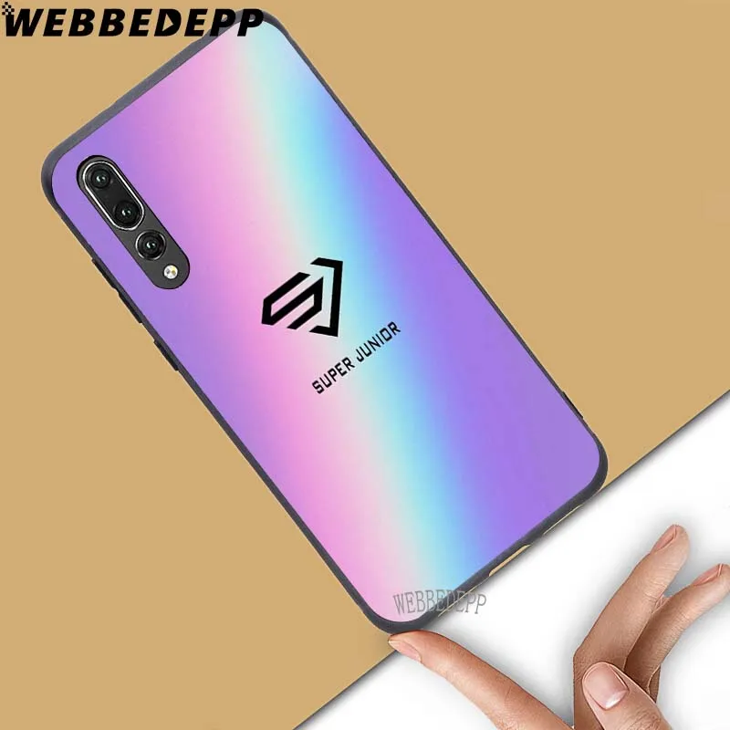 WEBBEDEPP супер младший Корейский Kpop мягкий чехол для Huawei Honor 6 7A Pro 7C 8C 7X 8X 8 9 10 lite