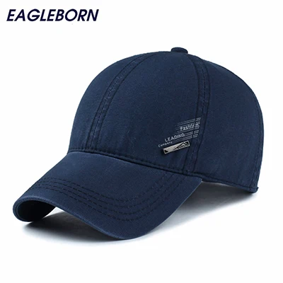 dark blue Брендовая крутая кепка мужская летняя черная бейсболка Мужская Женская трекером Кепка s Мужская бейсболка женская бейсболка s шапки Casquette Gorras - Цвет: dark blue