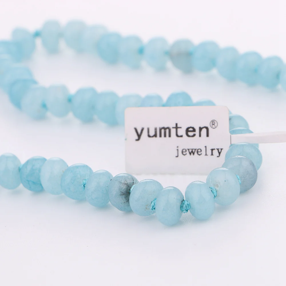 Yumten Sea Blue Treasure круглое ожерелье источник питания натуральный кристалл женские