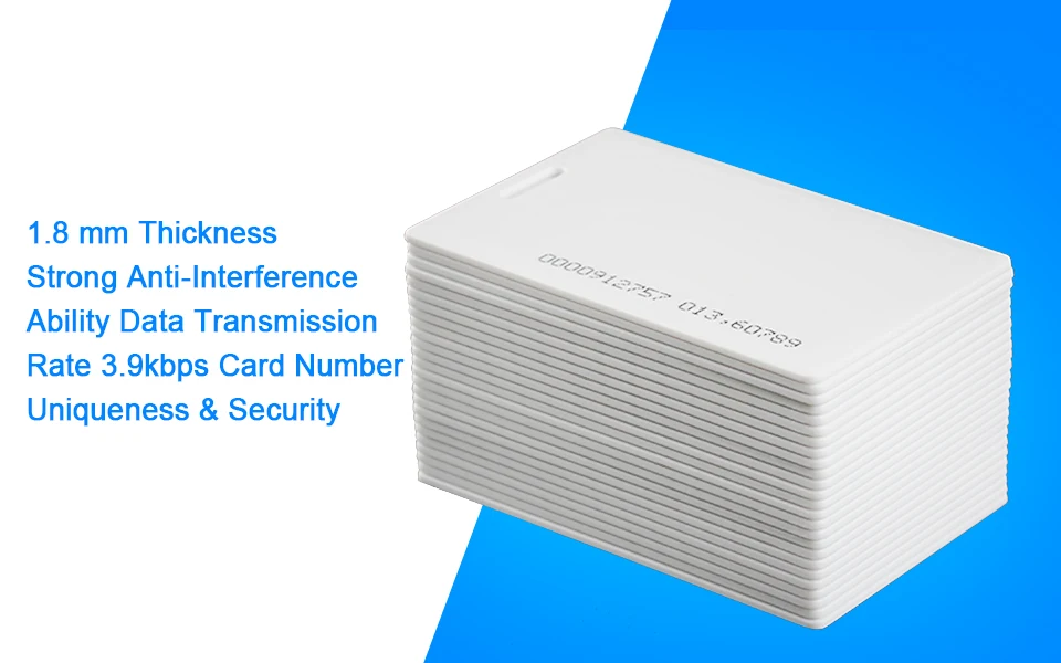 5 шт. RFID карты EM4100 Tk4100 125 кГц 1,8 мм карты контроля доступа брелоки метки стикеры брелок жетон кольцо ключ близость смарт-карты